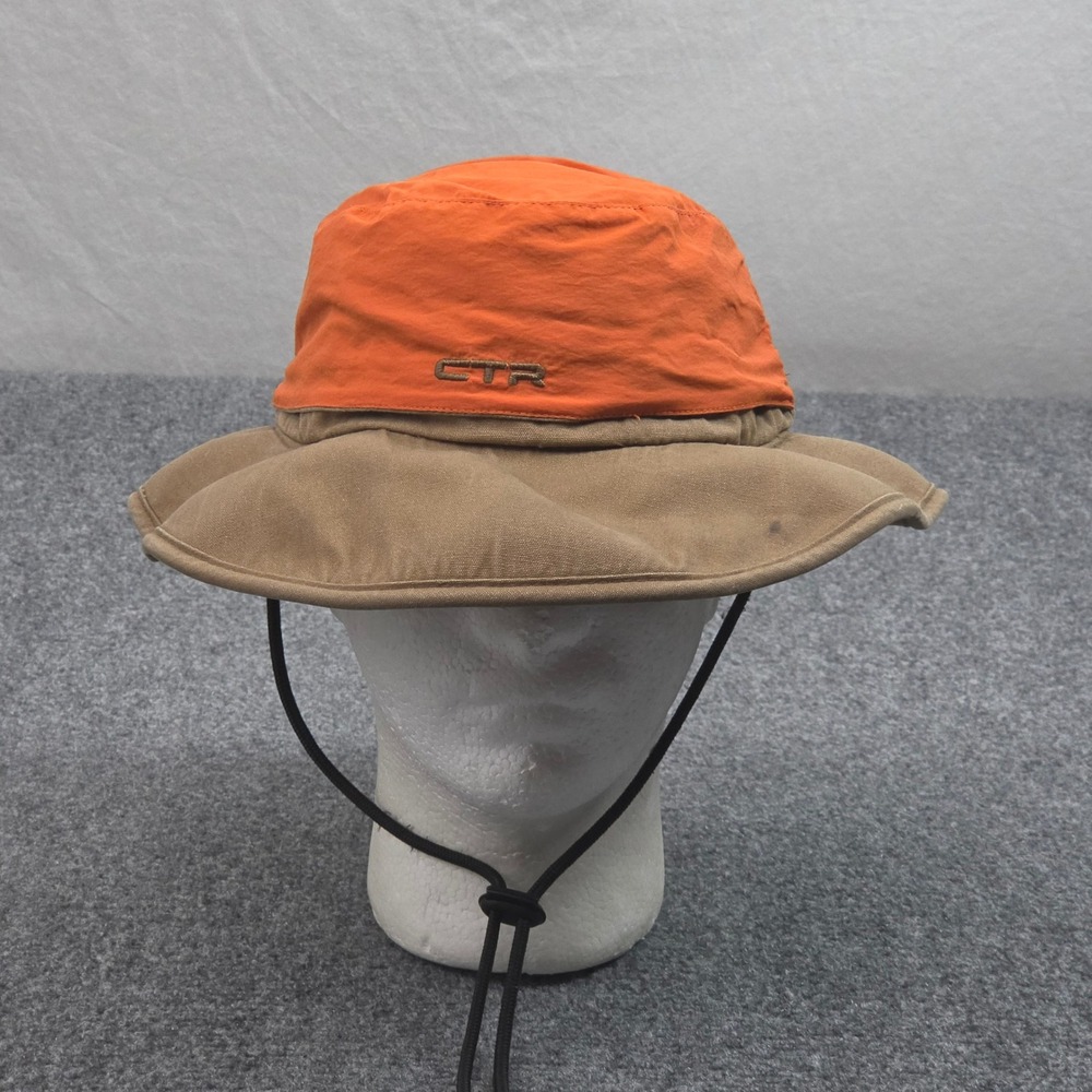 CTR Reversible Bucket Hat Orange Tan Sun Protection Hunting Hiking Outdoor Work